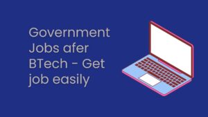 government jobs after btech
